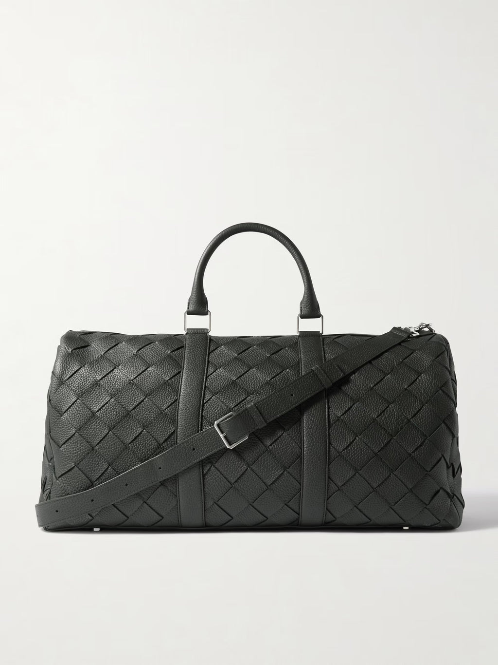 Bottega Veneta Intrecciato Full Grain Leather Duffle Bag