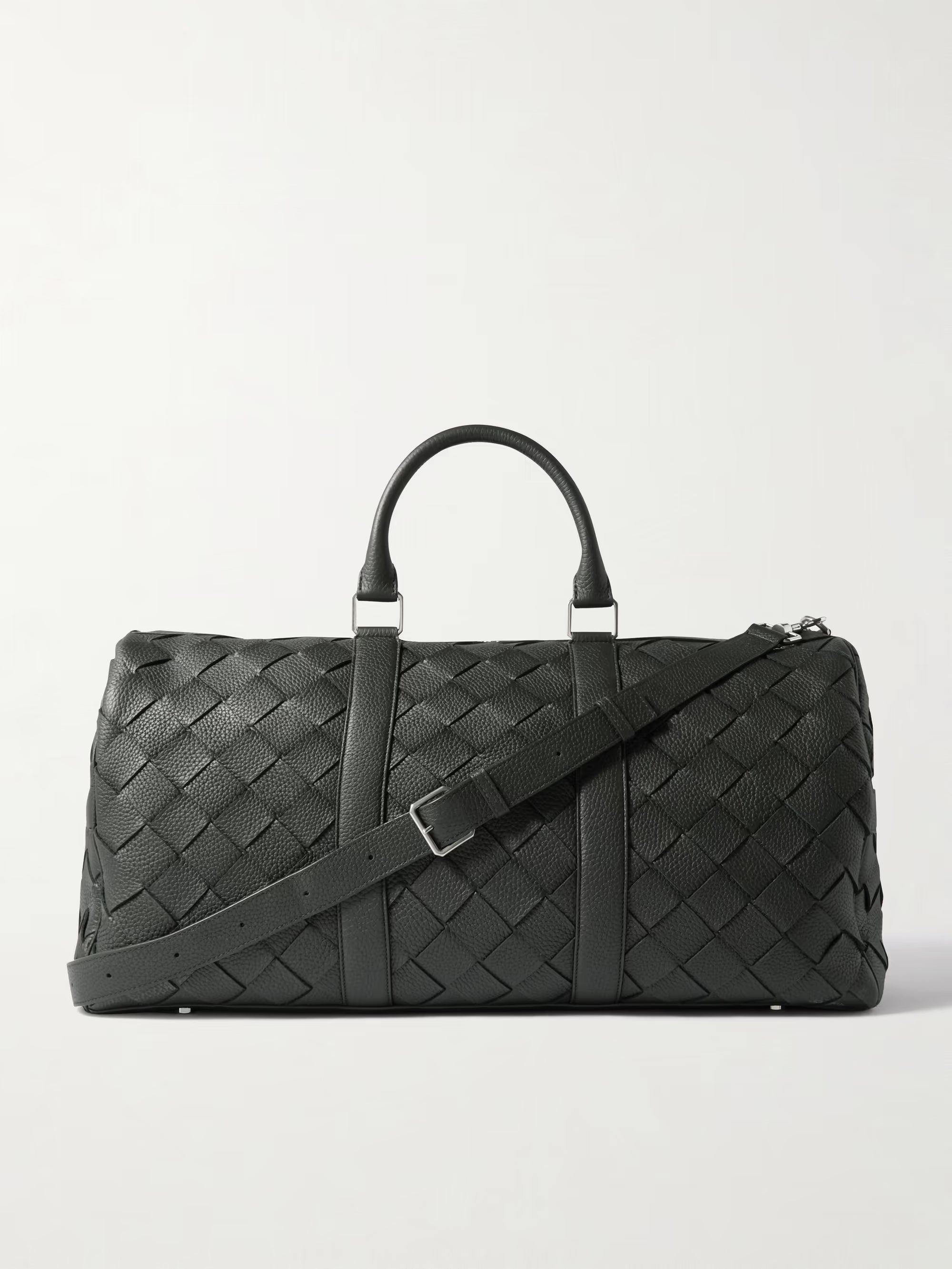 Bottega Veneta Intrecciato Full Grain Leather Duffle Bag