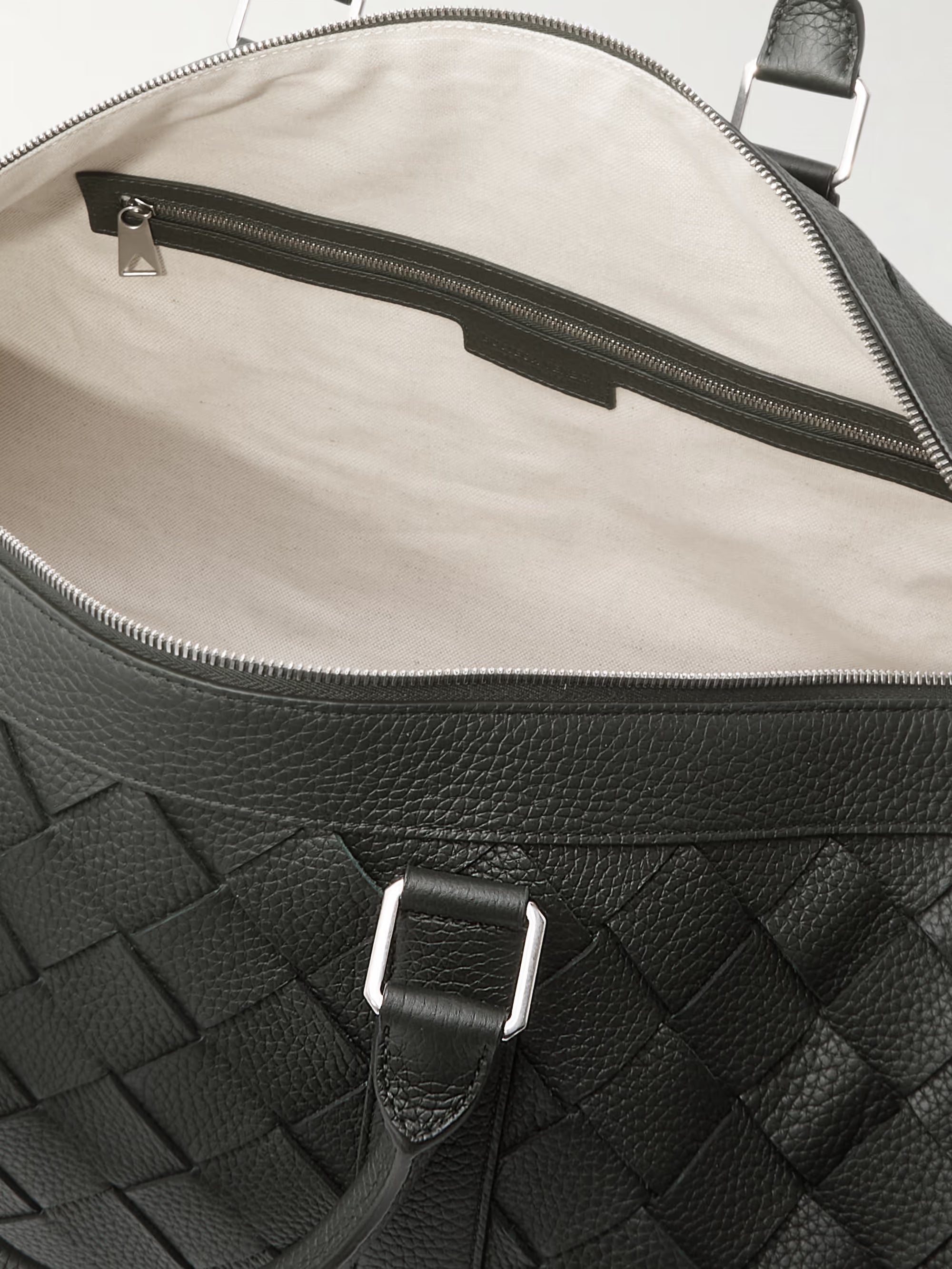 Bottega Veneta Intrecciato Full Grain Leather Duffle Bag