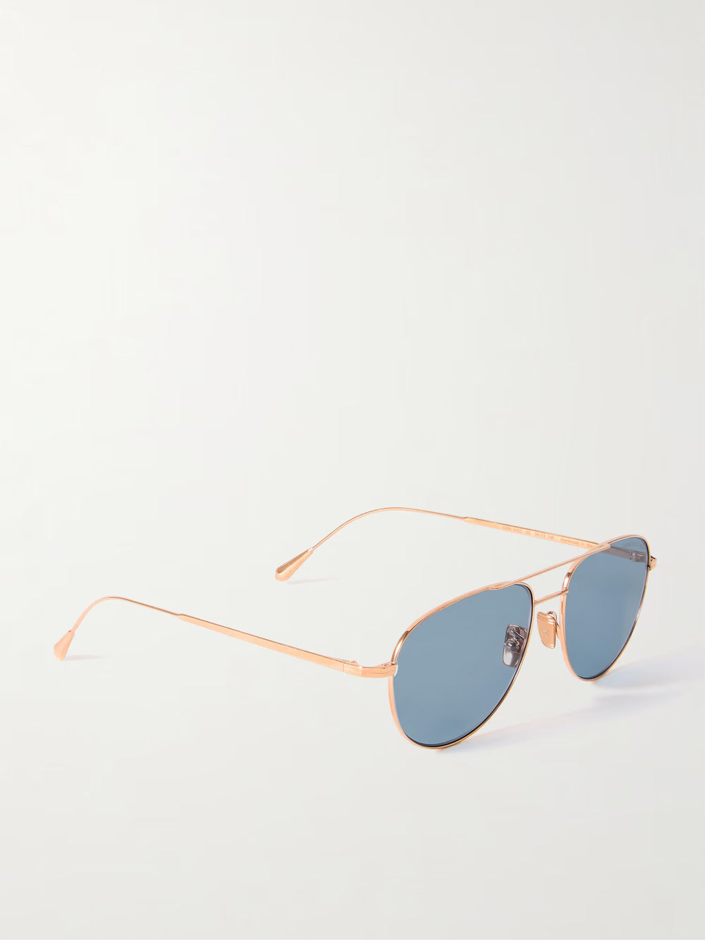 Cutler And Gross Aviator-Style Rose Gold-Plated Sunglasses